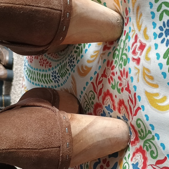 Free People Brown Suede Clog Booties - Picture 4 of 5